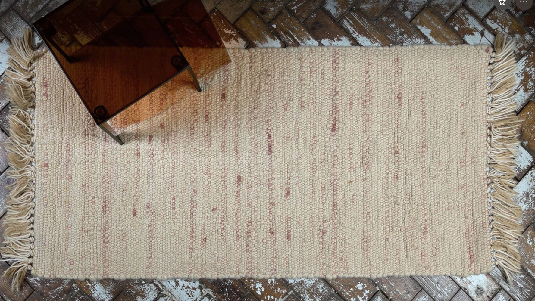 Small pure wool rug