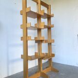 Bookcase on solid beech legs from the 80s