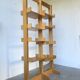 Bookcase on solid beech legs from the 80s