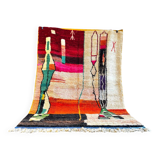 modern Berber bohemian Boujad wool rug
