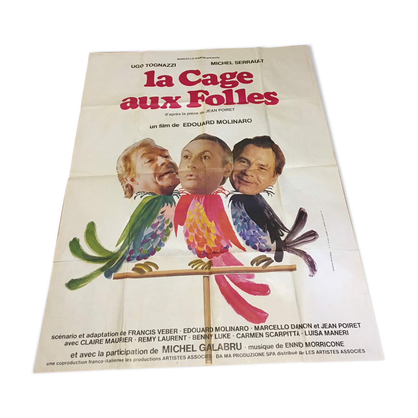 Great Original Movie Poster La Cage aux fous 1978
