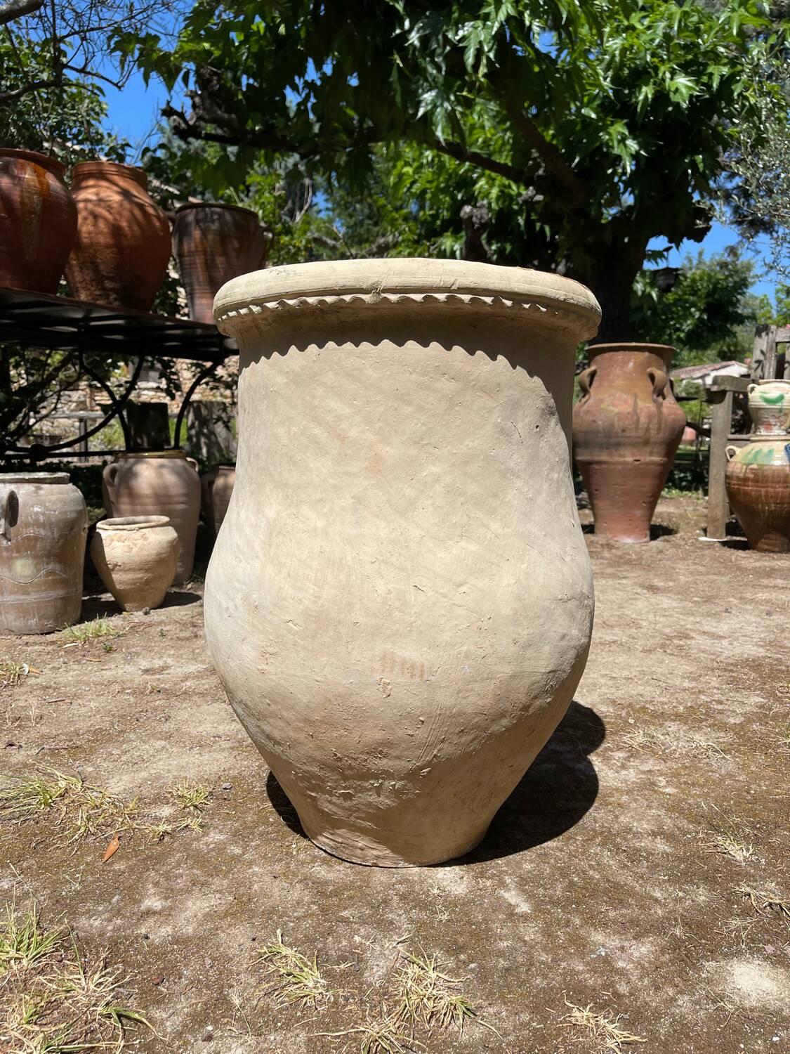 Terracotta pot jar