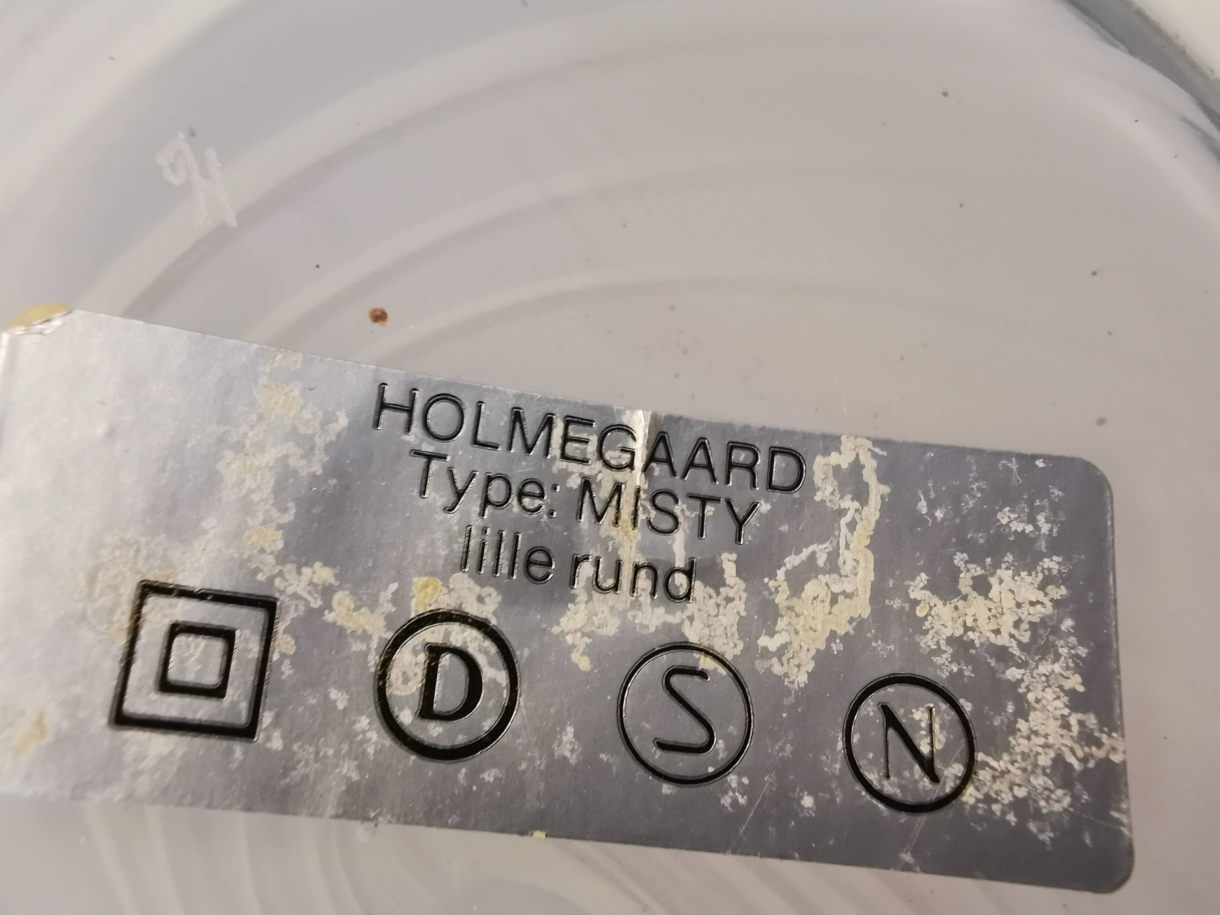 Beautiful table lamp, model Misty by Torben Jørgensen, Holmegaard Glassworks Denmark 1980.