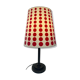 Vintage lamp with a swivelling lampshade in red polka dots – 1970s pop spirit
