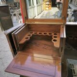 Bar cabinet with solid teak system circa 1980