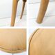 Mid Century Pouf Bois courbé Bois Pouf en bois Chevet Pouf à fleurs Skandi Scandinave D
