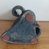 Raku vase scarifié