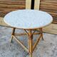 Table en rotin vintage 1960