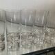 Set of 6 Kosta Boda aperitif glasses with bubbled stem