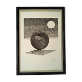 "Ombre projetée" encre de chine