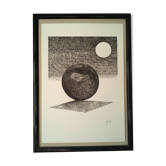 "Projected shadow" China ink