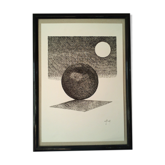 "Projected shadow" China ink