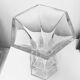 Crystal glass vase