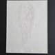 Relief work on paper, Visionaire White 1994, Yohji Yamamoto, 30x40 cm