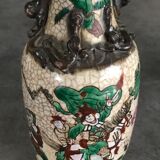 Vase ceramic canton of nanjing decoration of war scenes xixth