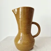 Vintage honey glazed stoneware jug/carafe from the '50s/'60s - Digoin