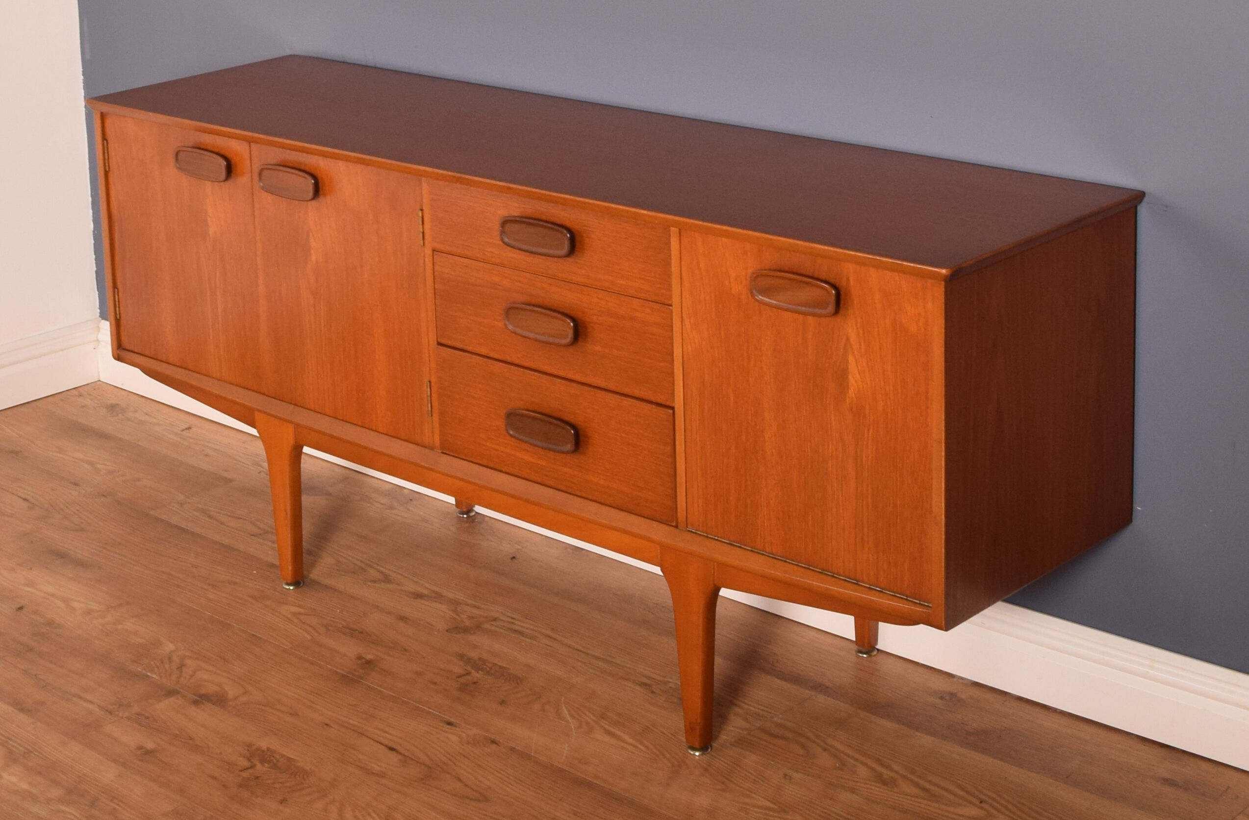 Restored Teak 1960s Retro Long Sideboard By Jentique
