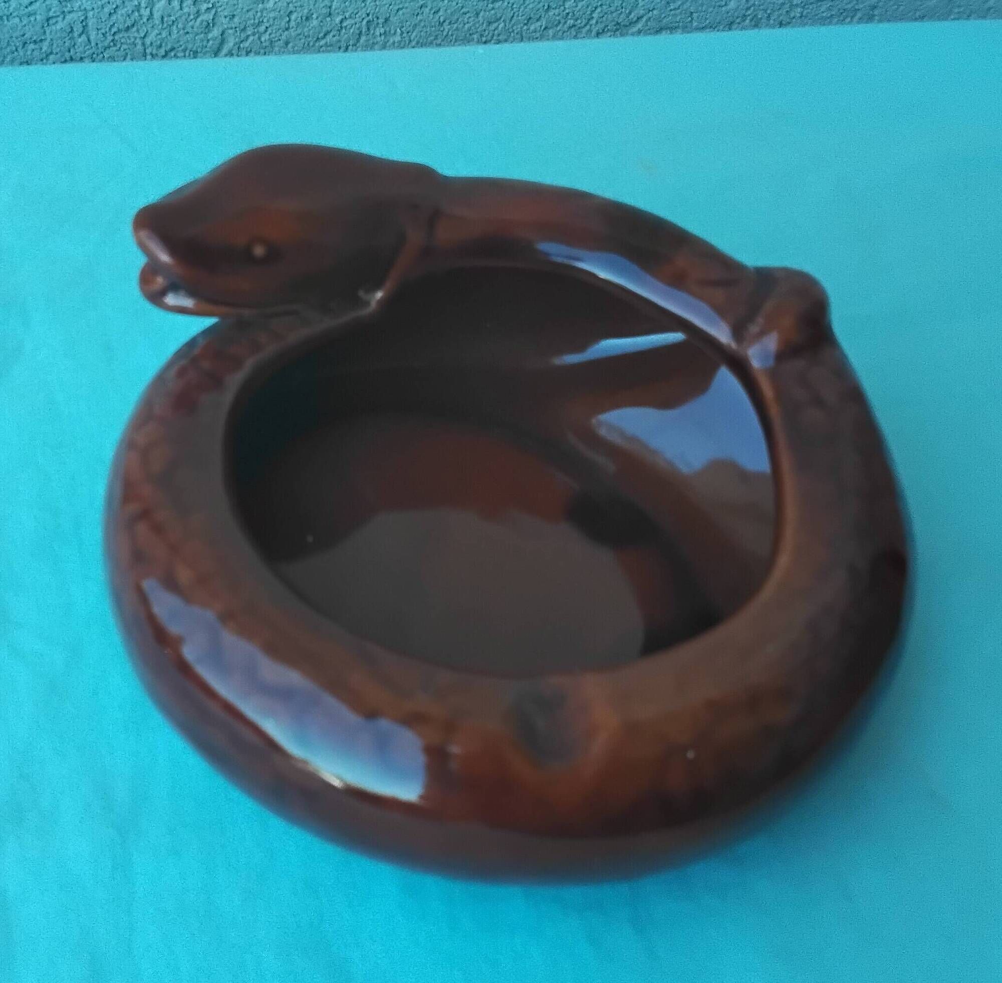 Ceramic snake ashtray