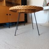 Vintage wicker coffee table