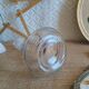 Luxhem glass carafe with vintage gold trim