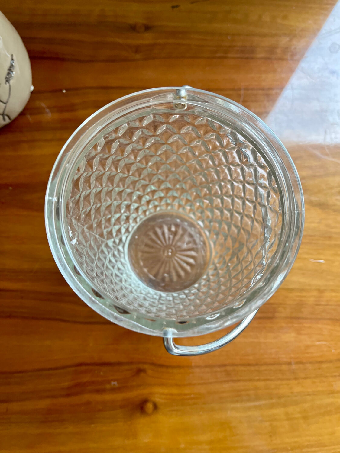 Vintage glass ice bucket