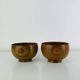 2 bowls/trays in Scandinavian teak