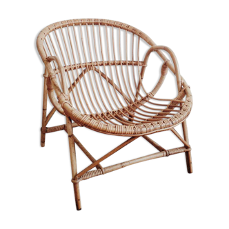 Armchair shell rattan