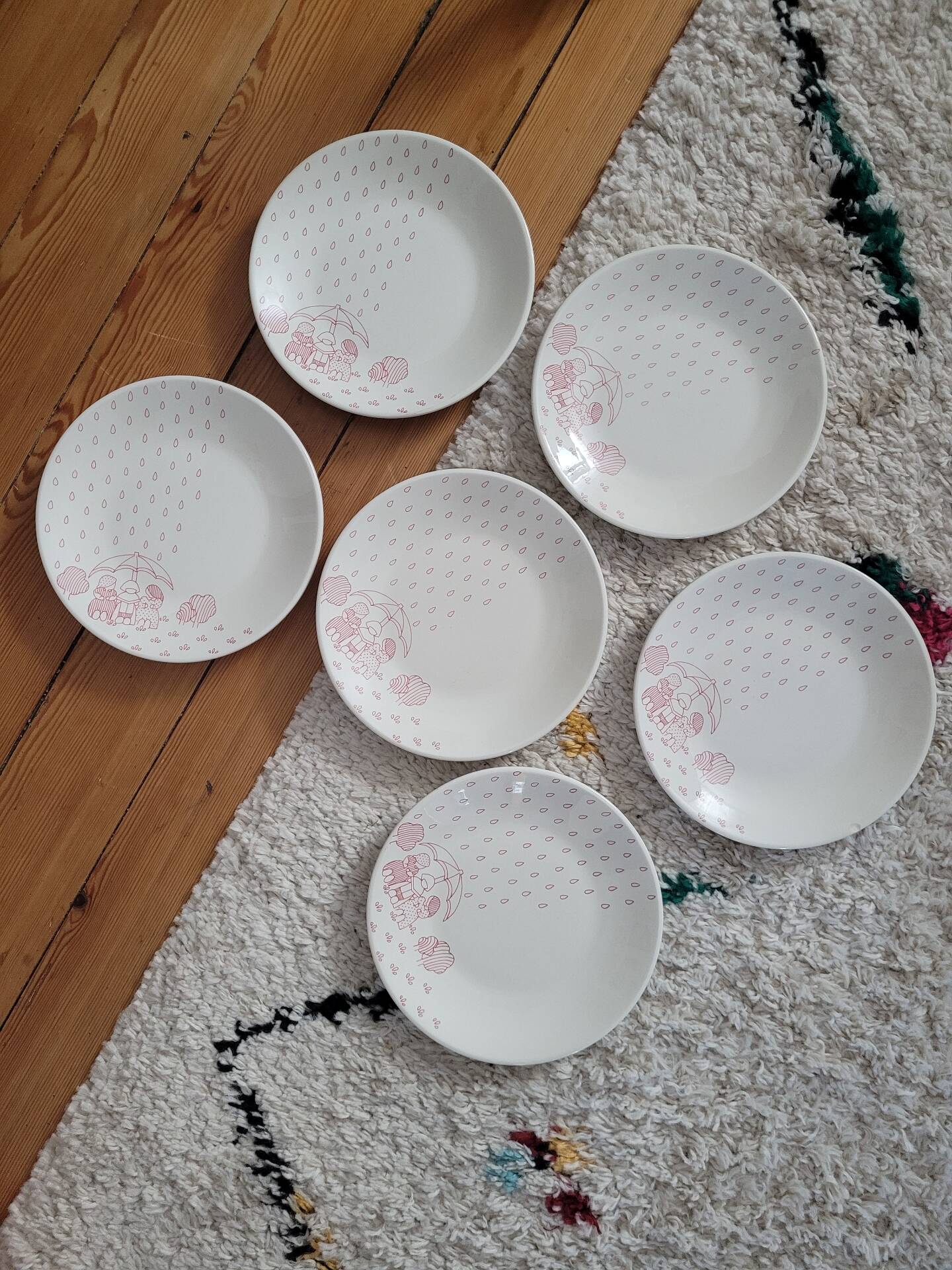Lot de 6 assiettes à dessert Sarreguemines