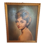Portrait De Femme Pour Cette Huile Sur Toile
