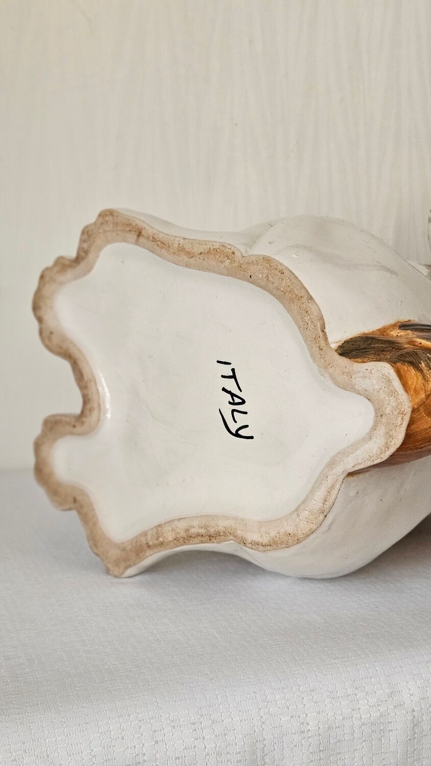 Vintage ceramic dog umbrella stand