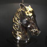 large “Horse” lamp, nickel silver