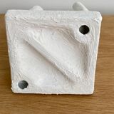 Vase pique flower with matte whitened pipe