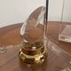Vintage pair of bookends in lucite and brass from the 1970s.