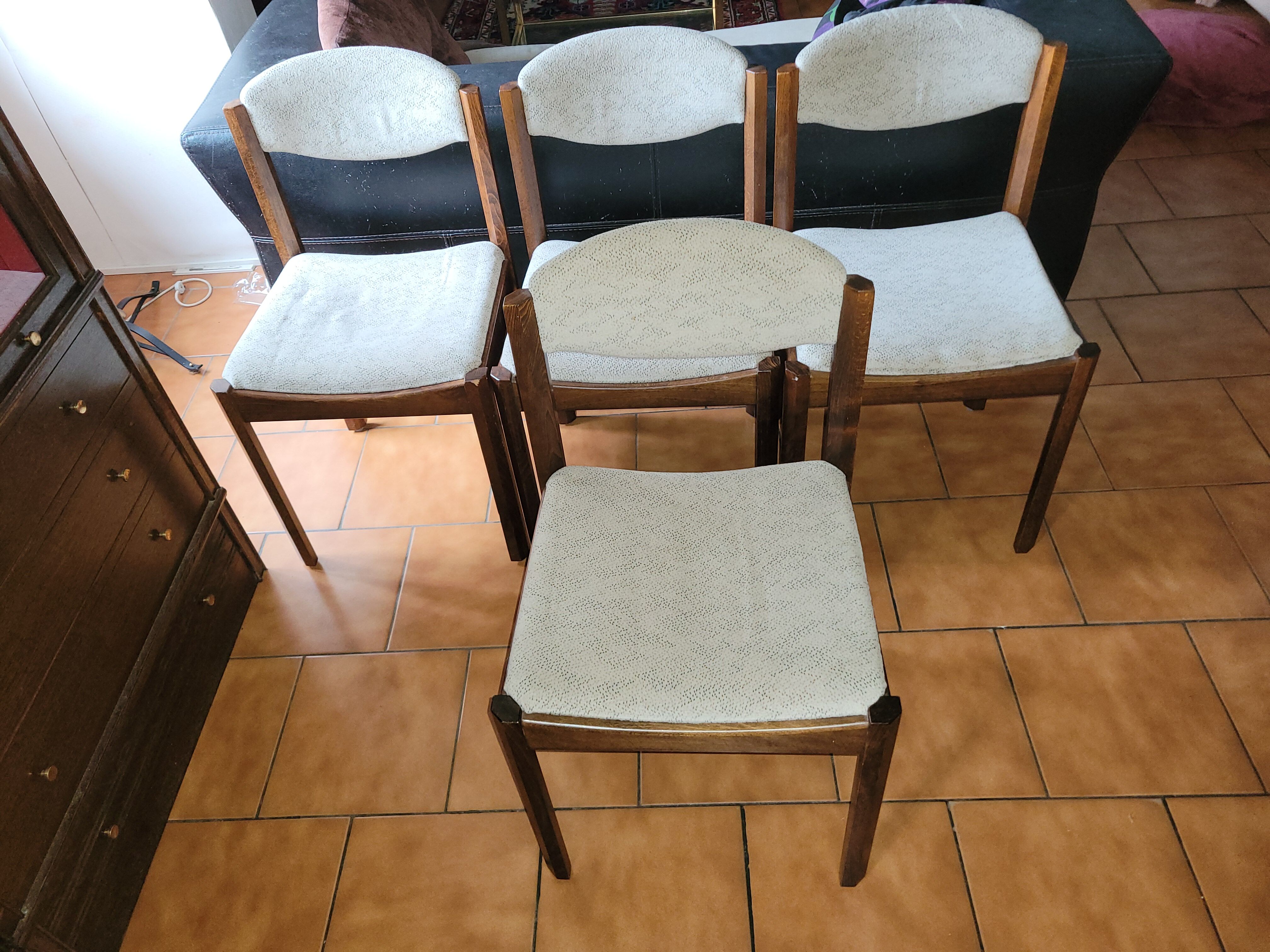 Set of 4 Self chairs 1970