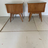 Lit et chevets vintage