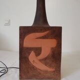Terracotta lamp from the 70s Roche Bobois