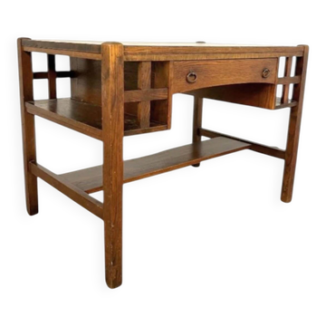 Early 20th-century oak Arts and Crafts desk by Bourn - Hadley USA / 1920s / USA / Stickley Brothers
