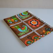 Vintage fabric 1970 70's france 114 / 186 cm