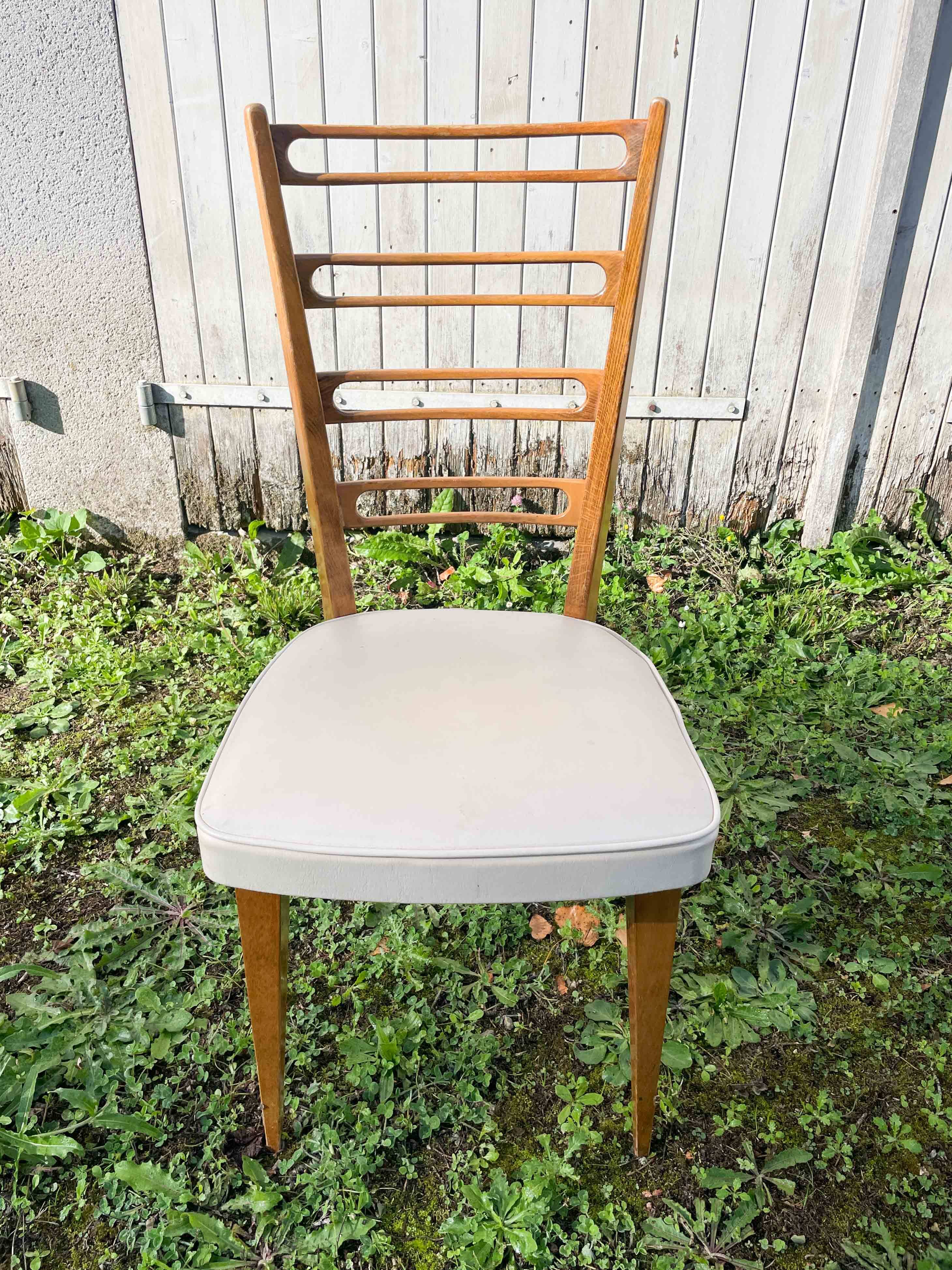 Set of 4 Monobloc chairs from the 60s