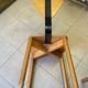 Chaise italienne année 80, en bois et métal