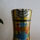 Vase Keraluc Quimper vintage 60's 70's with geometric decorations