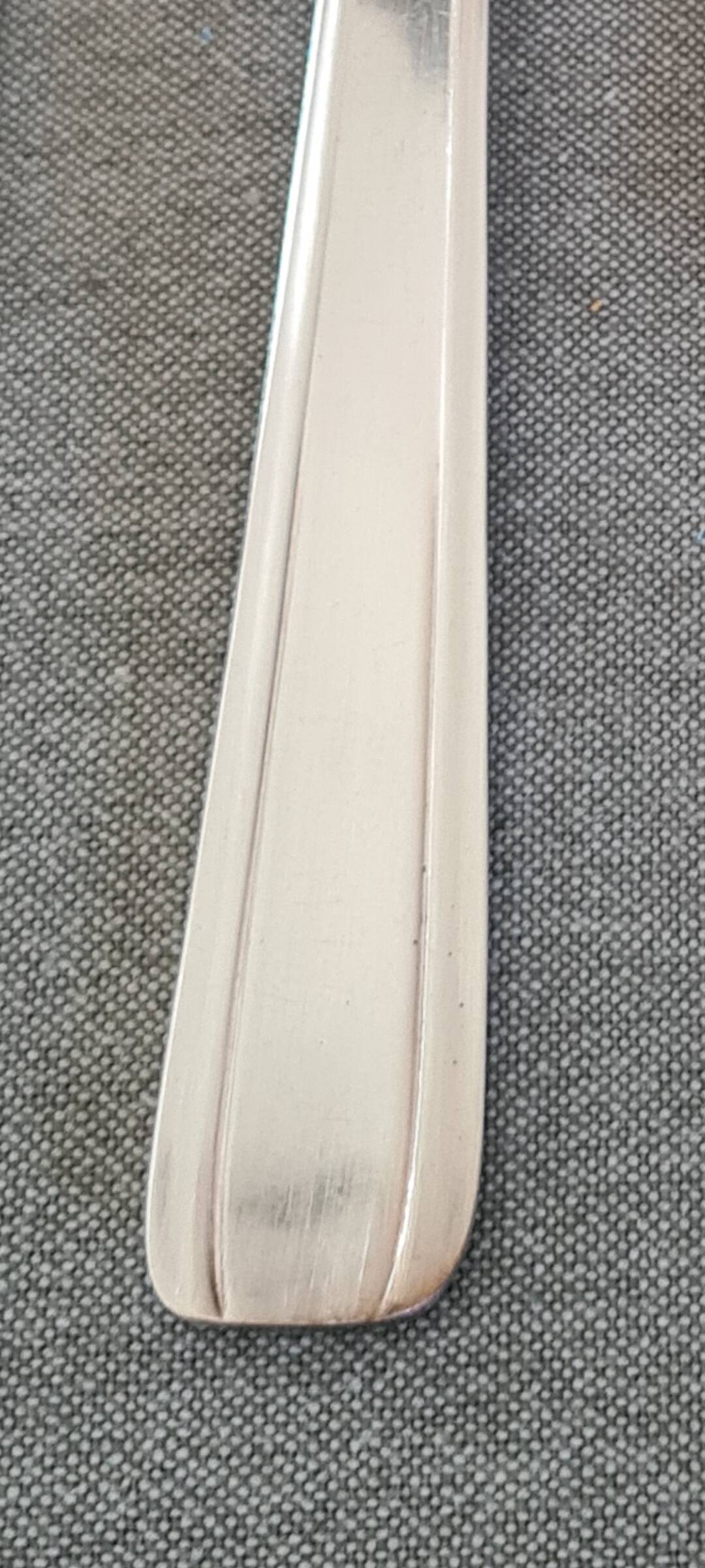 Silver metal cutlery