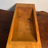 Centerpiece empty pocket basket solid elm