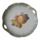 Plat de service porcelaine décor fruits
