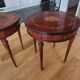 2 petites tables marquerie acajou