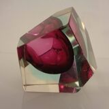 Italian Sommerso Murano Glass Ashtray by Flavio Poli, 1960s