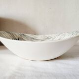 Vintage french 1960s stalins toledo - toledo dessert bowls black olive leaf