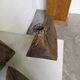 Series of three brutalist Folk Art candle holders
