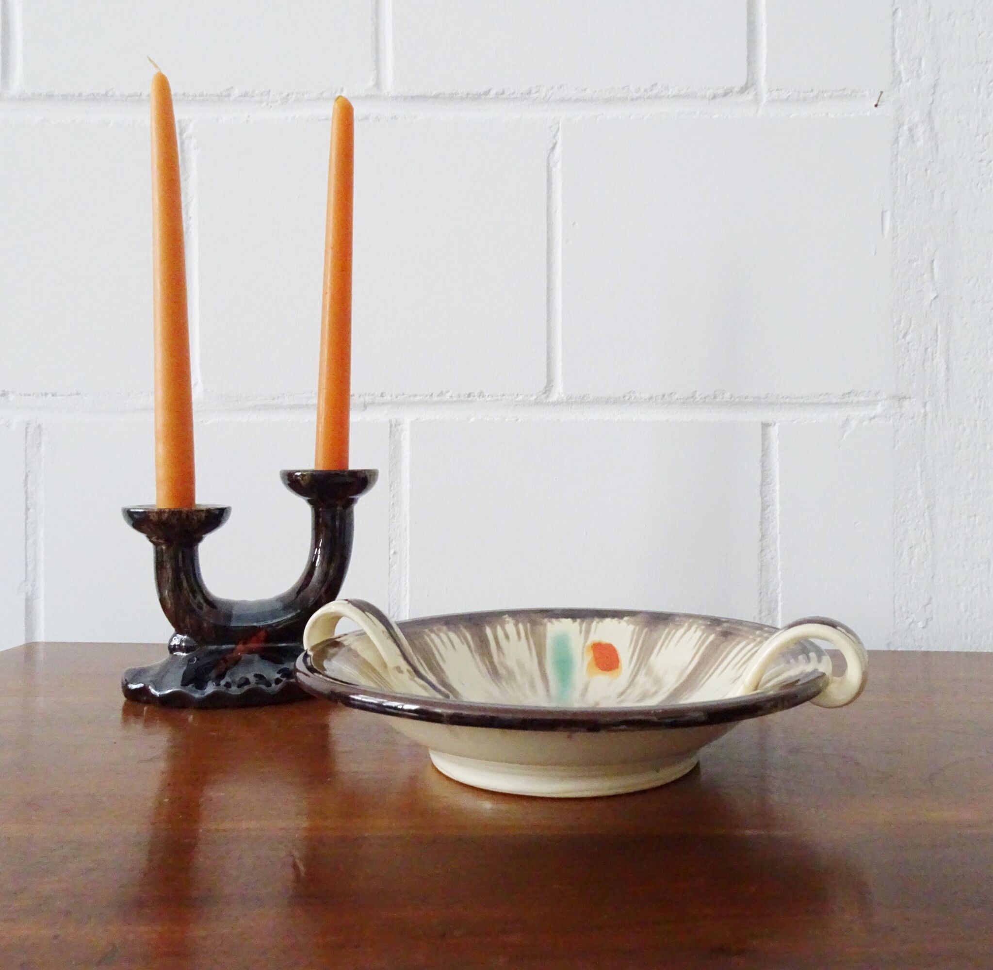 Art deco ceramic dish