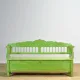 Antique pine bench with storage, 1900s